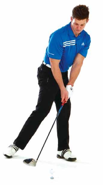 shoulder turn face away from the target Cause 3 Head position stay facing back As you start your downswing, feel that your back stays pointing at the target for a moment as the arms swing down.