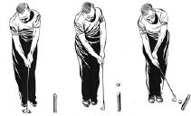 Next, your thought should be to return your right elbow to that position during the forward swing.