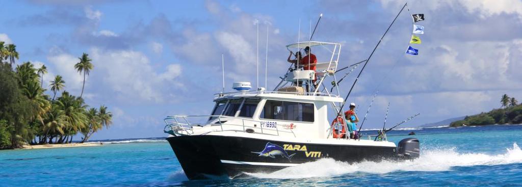 Tara Viti Sport Fishing `TARA VITI is a Great Sport Fishing Vessel to fish around the Leeward Societe Islands of French Polynesia.