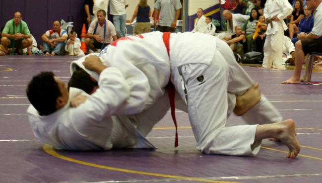 (For an Ippon to be scored, the attacker must throw his opponent with control and primarily on the defender s back or backside.
