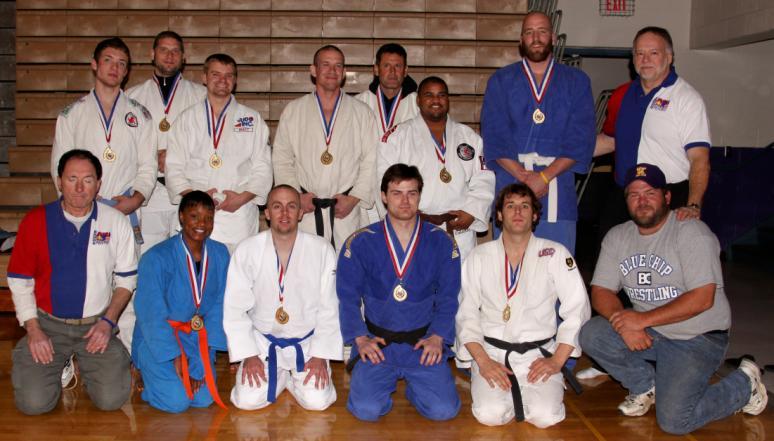The first National AAU Freestyle Judo Champions (Seniors and Masters) in the gi category (2009).