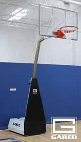 than any similar size basketball portable backstop available on the market A unique tension spring mechanism allows for effortless lifting and lowering of the unit It is adjustable at 8, 9 and 10