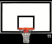 Adjustable Basketball System with Acrylic Backboard Same as GP8G60 but with 42 x 60 x 3/8 Acrylic Backboard (BB60A38) Weight: 370 LBS, Truck, Freight Class 85, 24 Hour Ship Use your basketball court
