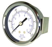 EC103D Panel Mount Industrial Gauge EC101D Stem Mount Industrial Gauge Benefits Dry black steel case gauge with chrome rings Large inventory in stock for quick shipment Back-up stocking programs