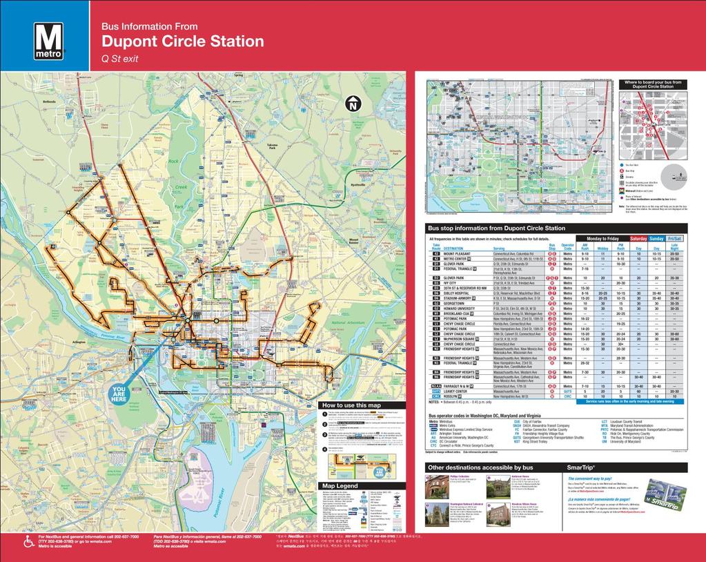 Washington Metropolitan Area Transit Authority (WMATA) The existing Spider Map that the team found to be the most informative and useful map was the Dupont Circle Spider Map created by WMATA, Figure.
