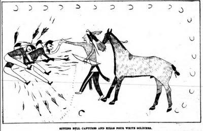 sitting bull pictograph facsimile, 1876 4.