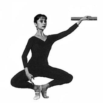 In class, dancers begin with gentle exercises at the barre to warm-up the muscles.