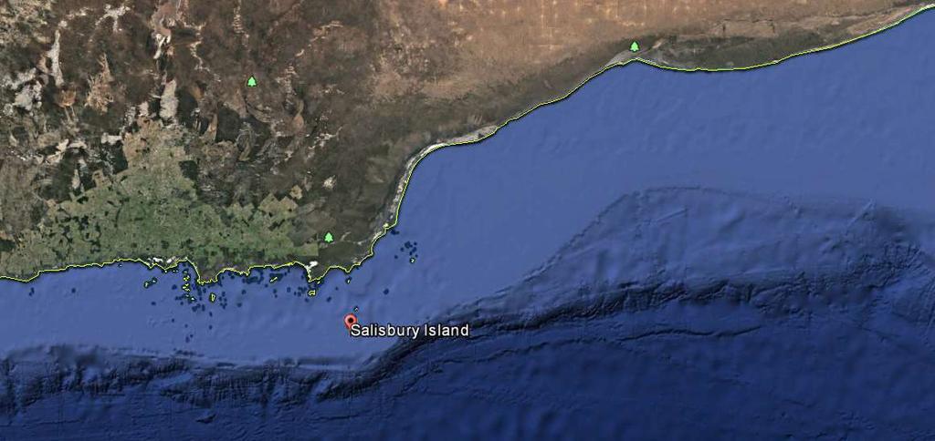 Australian border to Israelite bay. See map below for research sites.