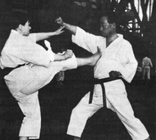 In 1968 Pauline trained with Masatoshi Nakayama, who was the head of the JKA and most senior student of Gichin Funakoshi, at the JKA s summer course held at Crystal Palace Sports Centre.