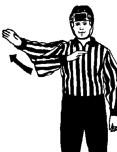 7 Delayed penalty Extending the nonwhistle arm fully