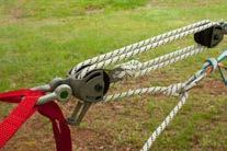 ) Take the tail of your webbing leaving your webbing anchor and tie an