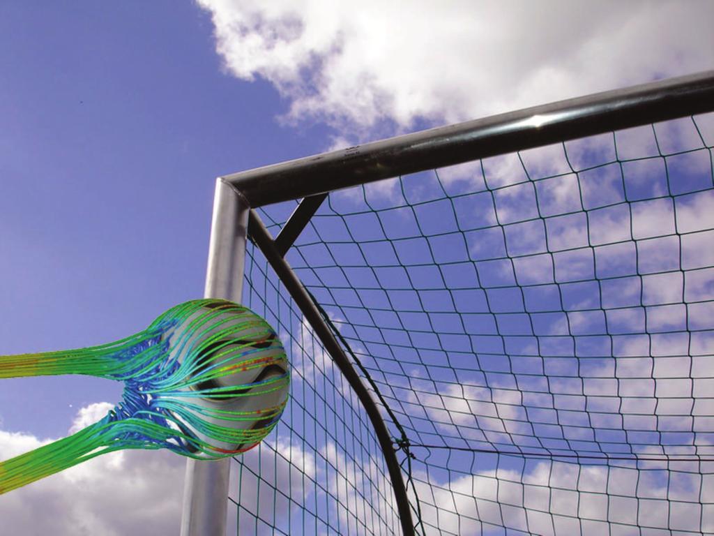 Bending a soccer ball with math Tim Chartier, Davidson College Aerodynamics in sports has been studied ever since Newton commented on the deviation of a tennis ball in his paper New theory of light