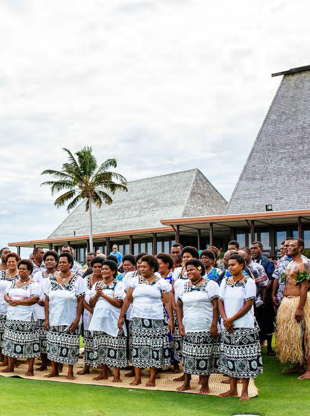 2014 TOURNAMENT WEEK ACTIVITIES MERCHANDISE AND FIJIAN MADE STAND The entrance to the event created a festive feel with spectators