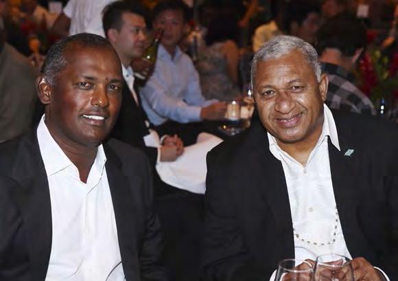 Key guests also included Vijay Singh and Nick Price, who took to the stage for a question and
