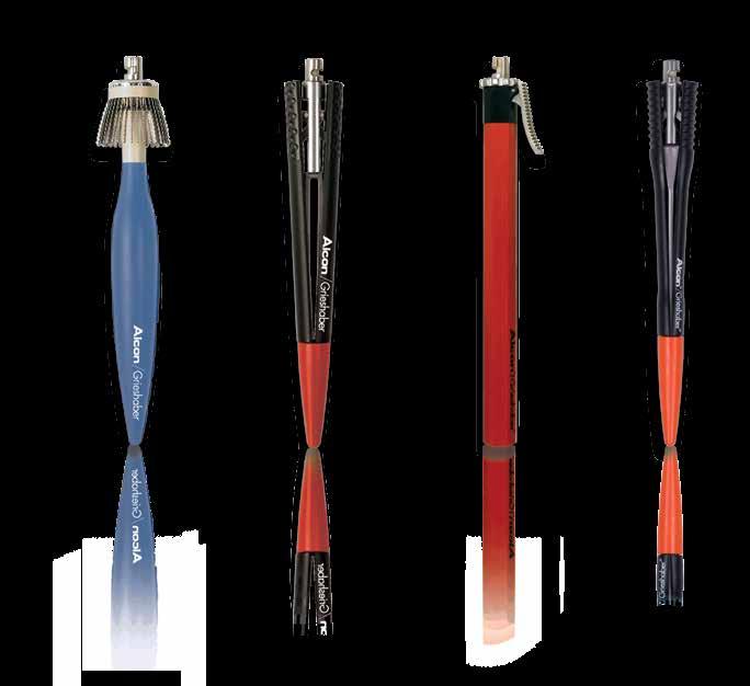 connector tips Sleek, symmetrical, handle is light and ergonomic GRIESHABER SUTHERLAND NG A staple of vitreoretinal surgeons for nearly years Quick-lock