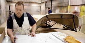Today, it houses CMI Composites, who build the boats from the Södergren Group s drawing office.