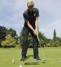 SESSION 5 PUTTING/CHIPPING: ALIGNMENT & WEIGHT DISTRIBUTION SWING The lower half of the body acts as a steady base.
