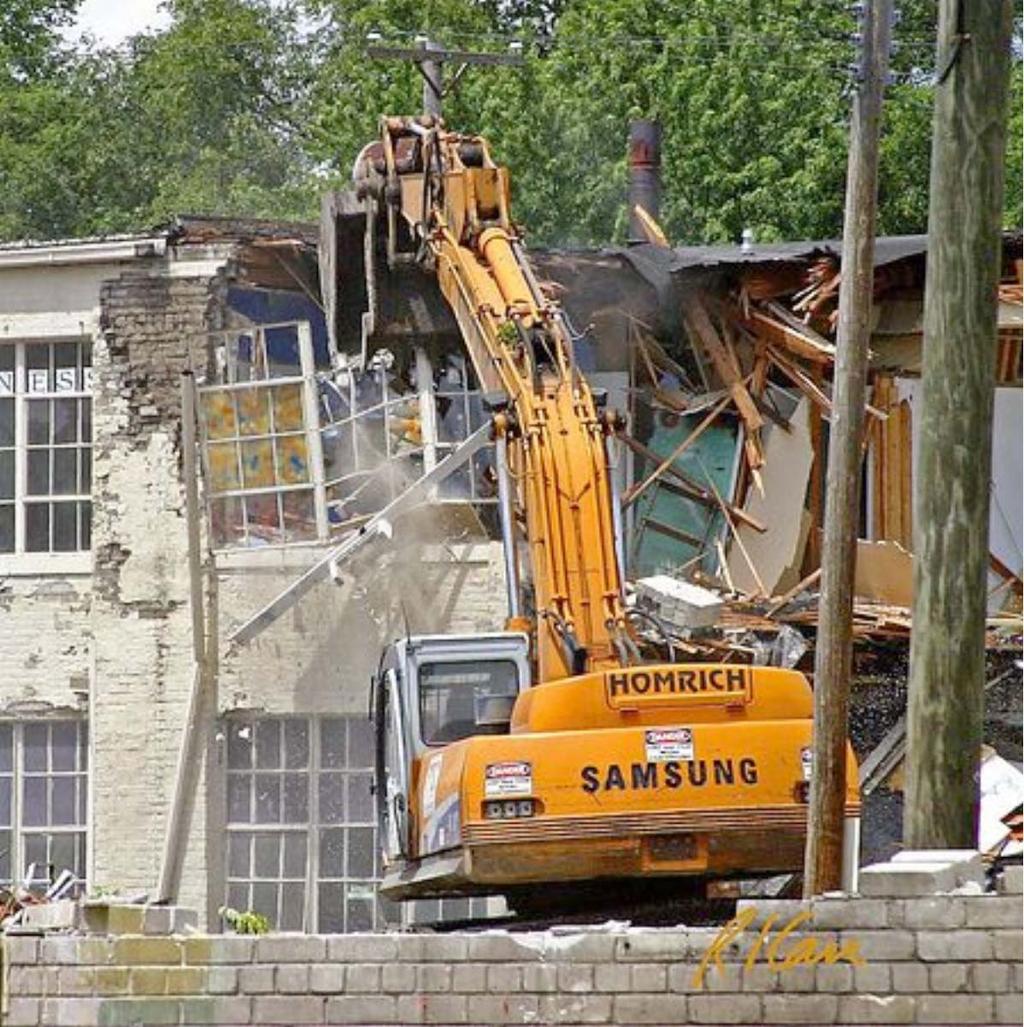 Modern demolition.