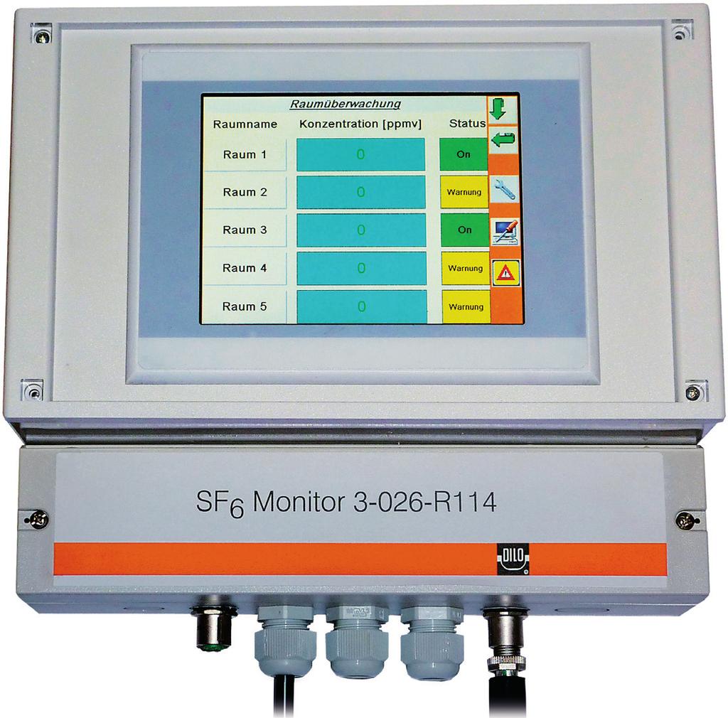 Measuring devices Room monitoring devices Central monitoring and indication of measuring values 3-026-R114 Network Monitor The Network Monitor is the central control unit from up to five Air Sensors