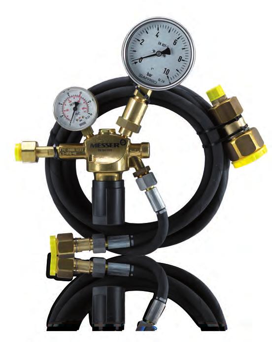 gas refilling and evacuating devices 3-393-R001 / R002 gas refilling device For reliable refilling of gas by overpressure 3-393-R001 gas refilling device Portable with rubber hose and couplings DN8