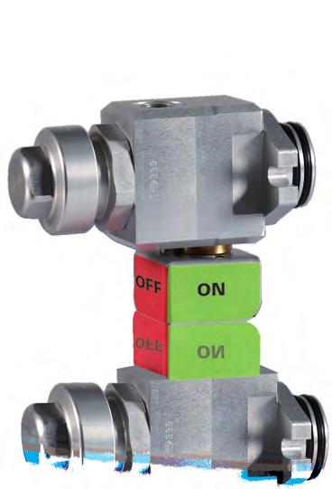 Accessories 3-1150-R Lock valves for density monitors For emission-free disassembly or verification of density monitors It is possible to exchange density monitors on filled