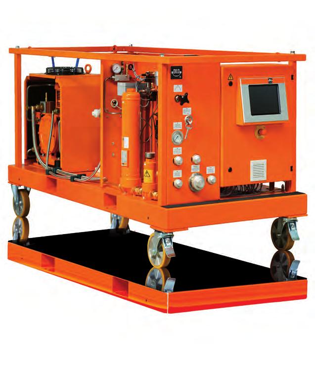 For liquid storage L170R01 gas service cart L170R01 model with TÜV SÜD certified performance data 10" Touchpanel Additional DN20 connecting coupling