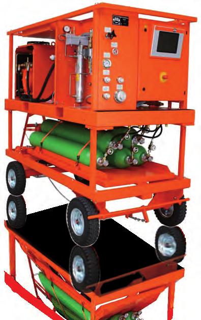electronic weight indication, chassis with solid tired wheels 600 l / 50 bar pressure tank in accordance with EC 97/23 regulations