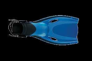 .Snorkeling and Scuba The Fins Swim fins are wedge-shaped, flexible devices worn on the feet to add more power to the kick.
