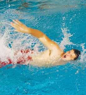Competitive Swimming. Crawl Stroke Open Turn The crawl stroke open turn is useful for swimming laps or for competitive swimmers who have not yet learned a flip turn.
