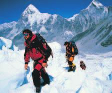 Everest, air pressure is a mere 33 kpa about one third of the pressure at sea level.
