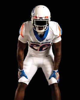 The uniforms are from the Nike Vapor Untouchable line, with stretch woven material, a seamless front and shoulders and