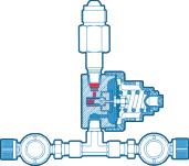 Models available for inert gas service: Argon, Nitrogen, Arcal, Blueshield mixes Design features elongated nut and gland for easy installation on cylinders equipped with tulip caps Elongated inlet
