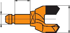 7 23 7758014 58 rill bit with wedge-shaped shank