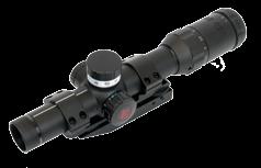 #38-2142 RED HOT 3 x 32 Illuminated Crossbow Scope Short, compact, and light, for