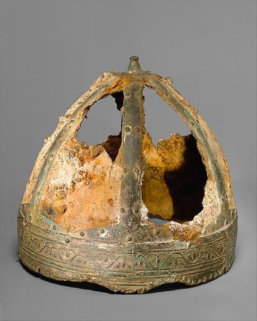 27 Figure 3, Helmet (spangenhelm), Metropolitan Museum of