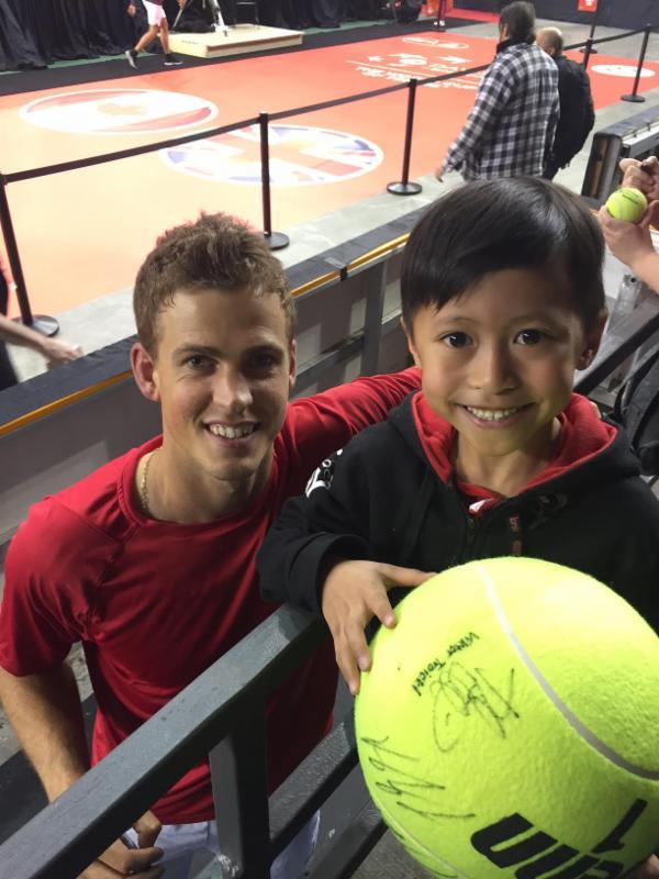 Toronto Tennis City player Kaden Ng was at the Davis Cup competition in Ottawa and could not be