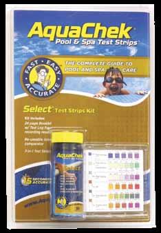 a complete pool chemistry testing package that includes: AquaChek Select 7 in 1 test