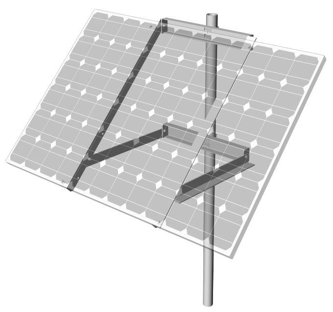 Side-of-Pole Mount for 1 Modules (SPM1) For Module Types E, F, G, & H ASSEMBLY