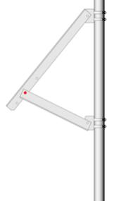 The figure below identifies seven common tilt angles and the unique combination of Pole Channel span along with the Strut attachment point to the Module Rail.