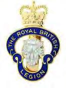 Legion Membership badge CEREMONIAL HANDBOOK SECTION B This badge should be worn on the left lapel by the position of the button hole. It may be worn upright or in line with the lapel.