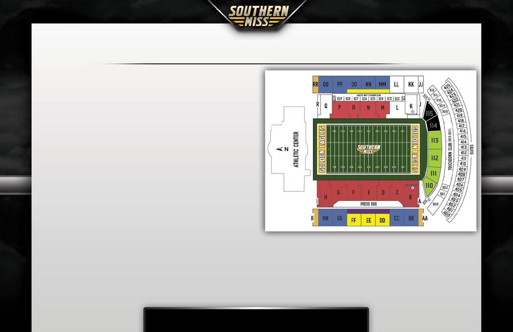 SEASON TICKET PACKAGES $245 PREMIUM CHAIRBACK PACKAGE Priority seating in the West Upper Deck rows 1-8 based on Eagle Club priority seating plan.