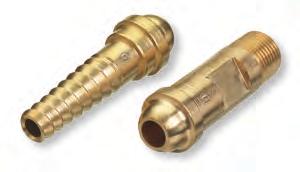 Gases LH D-Size CGA-027 Brass HOSE NUTS Pressures to 200 PSIG (1400 kpa) 7 8 10 9 BARBED HOSE NIPPLES Pressures to 200 PSIG (1400 kpa) PART NO.