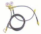001585 001592 1-bottle OXYGEN regulator and aircraft supply line with standard aircraft fitting. Regulator mounts directly to bottle. Includes 15 Delivery hose, manual, and placards as required.