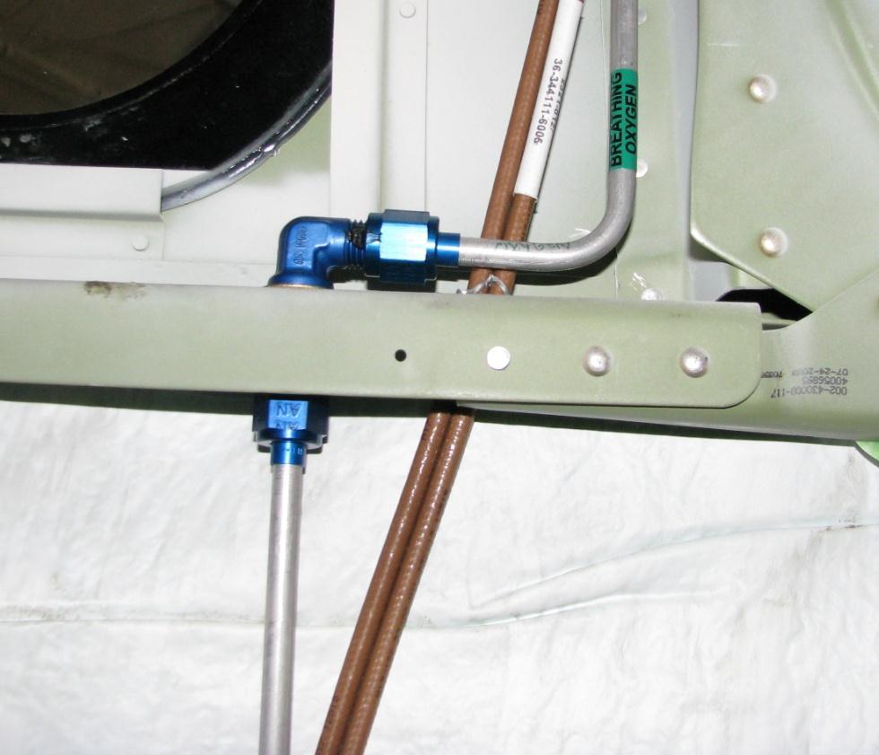 IO-3 Interior Oxygen Installation (cont) NOTE: Picture P24 shows the bulkhead fittings.