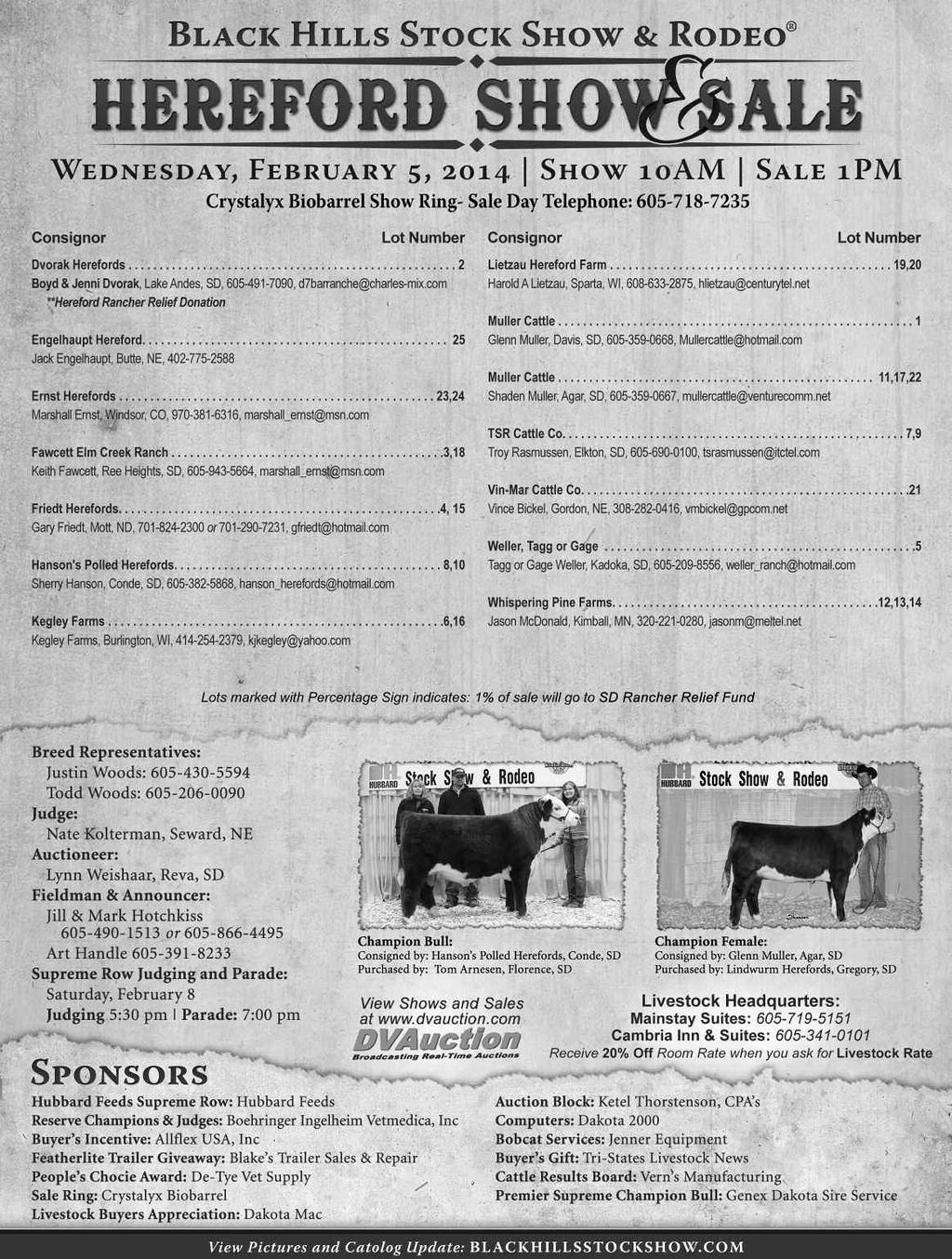 Hereford 76 BHSS Livestock & Event Guide