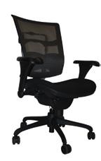 75"* Mesh back and mesh seat (Relax) Mesh back and fabric seat (Relax: Fabric) Backrest tilt angle adjustment at 90º, 100º, and 110º 24" 26" 24" 26" 27.5" 29" 44 lbs.