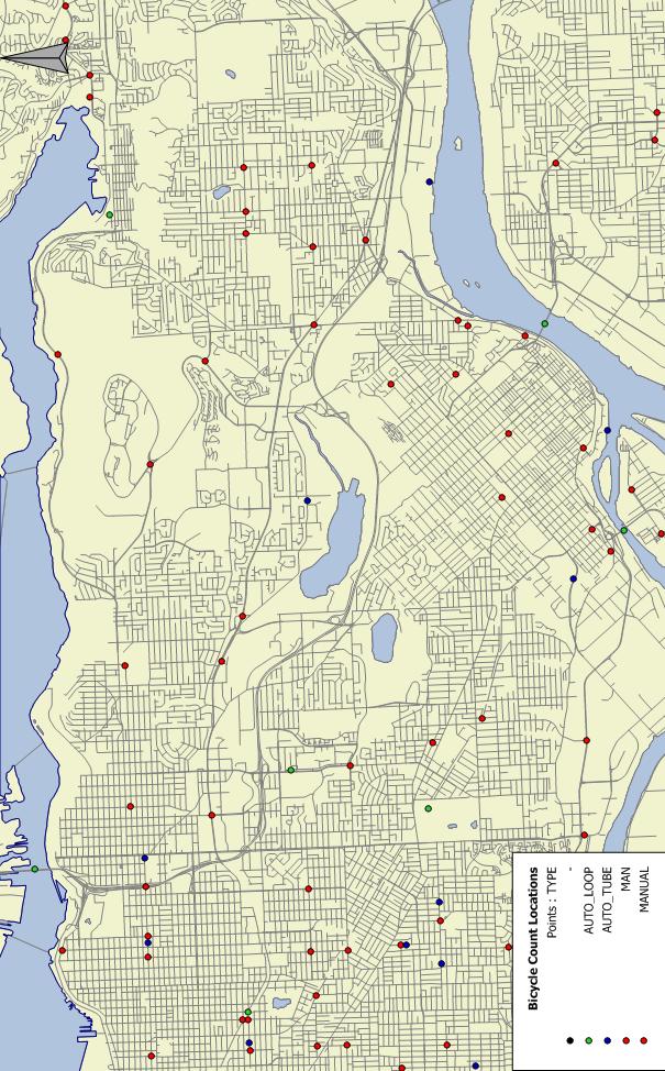 D4. Bicycle Count Locations by