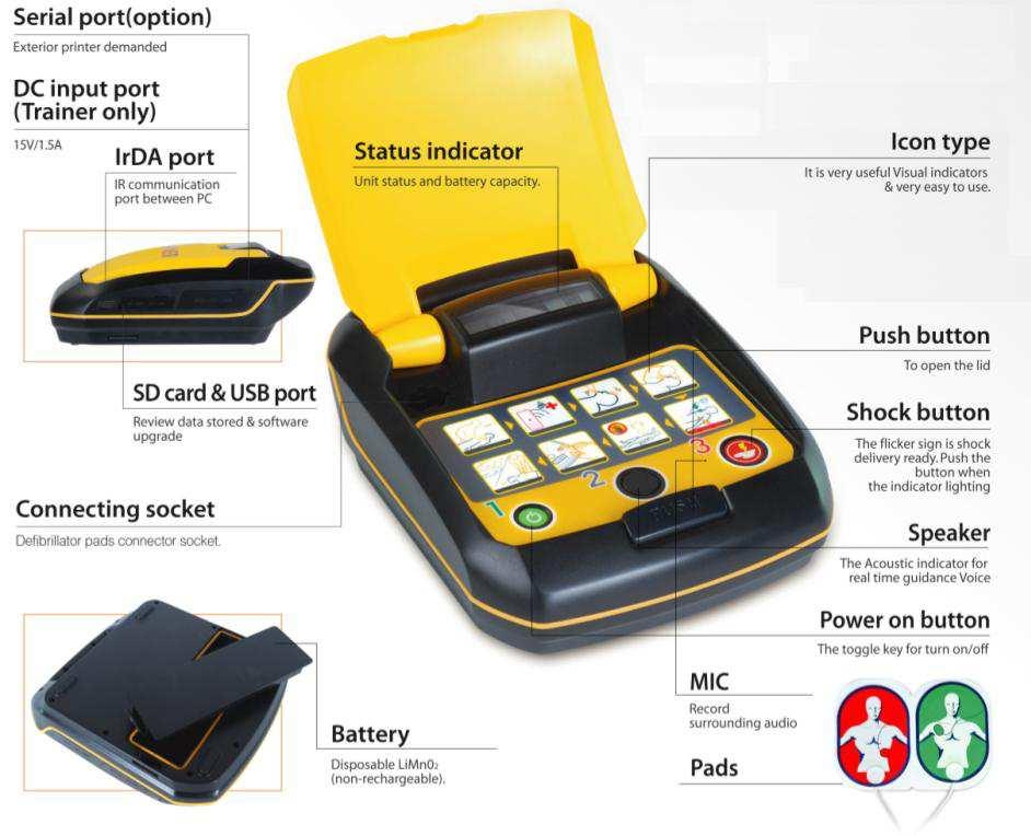 8 HeartOn AED A10 Features