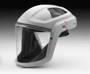 standard visor (M-925), faceseal (M-935), size reducing comfort pad (M-956) and peel off (M-926) M-107 Respiratory Faceshield