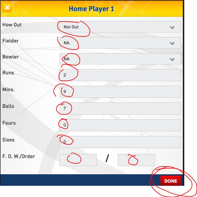 Editing the Scorecard (continued) Make the required changes and then click done.